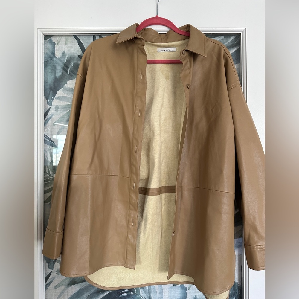 Leather Fall jacket❤️oversize